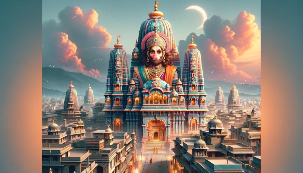 featuring the iconic Hanuman Mandir in Prayagraj