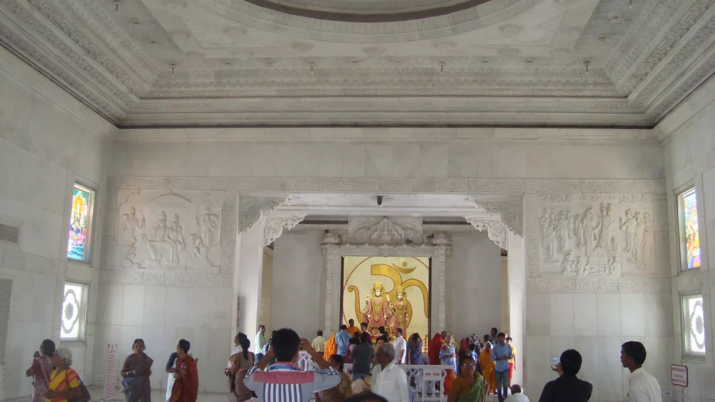 view of Birla Mandir Jaipur from inside